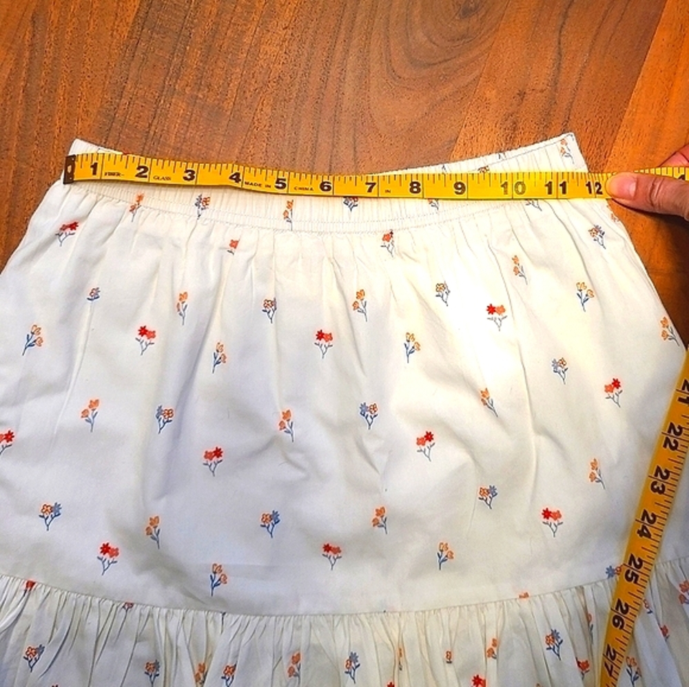 Floral Mini Skirt, Size 7/8 - Picture 3 of 4